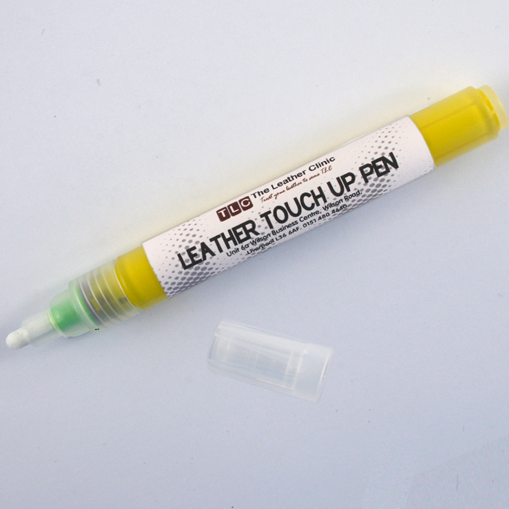 YELLOW Leather TOUCH UP Craft Repair Pen for Sofa, Suite, Armchair etc